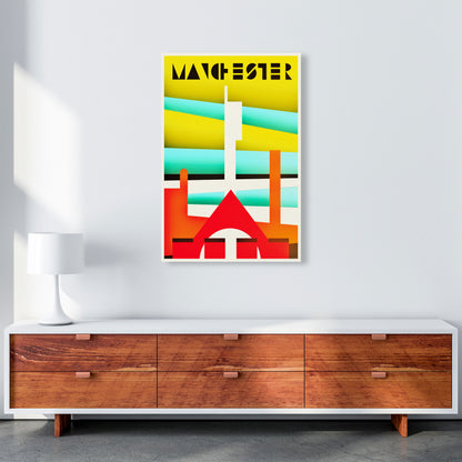 Manchester Travel Art Print by Richard O'Neill A1 Canvas