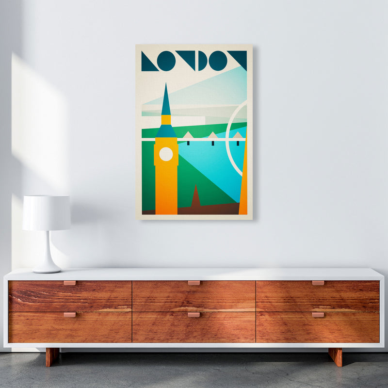 London 5 Travel Art Print by Richard O'Neill A1 Canvas