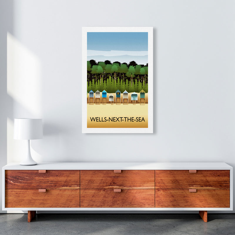 Wells-Next-The-Sea Portrait Travel Art Print by Richard O'Neill A1 Canvas