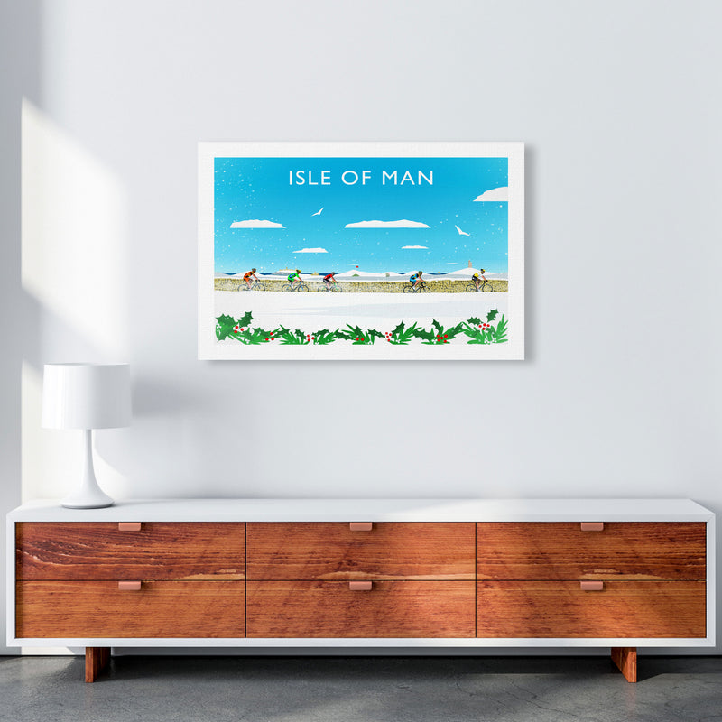 Isle Of Man (Snow) 2 Travel Art Print by Richard O'Neill A1 Canvas