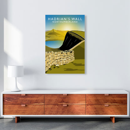 Hadrian's Wall Northumberland Framed Art Print by Richard O'Neill A1 Canvas