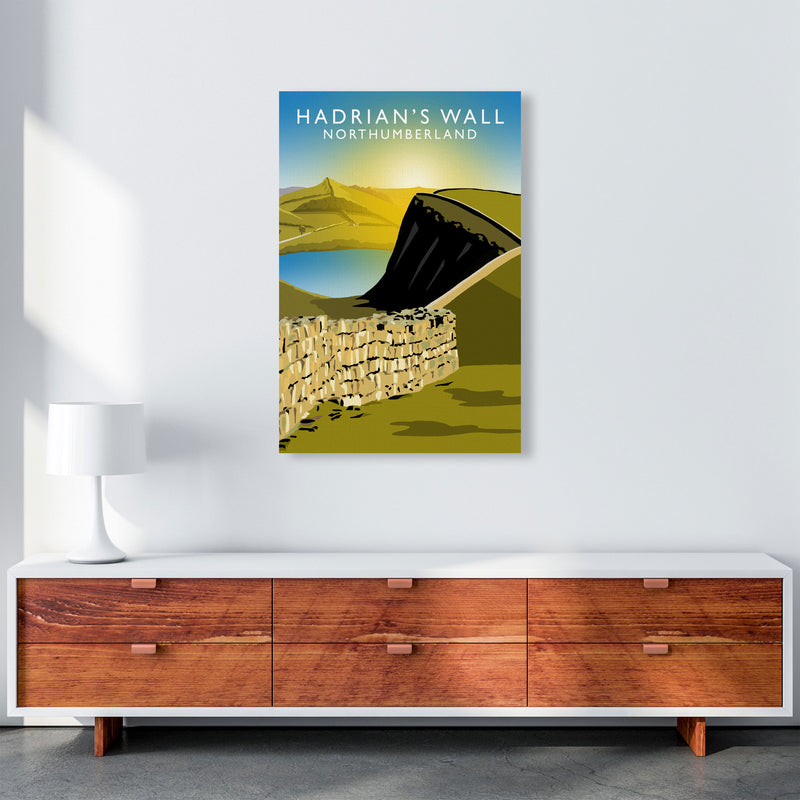Hadrian's Wall Northumberland Framed Art Print by Richard O'Neill A1 Canvas