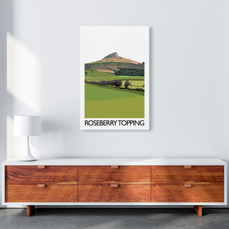 Roseberry Topping Art Print by Richard O'Neill A1 Canvas