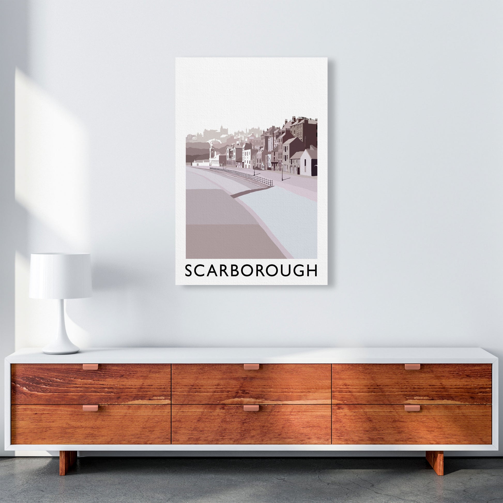 Scarborough Art Print by Richard O'Neill A1 Canvas