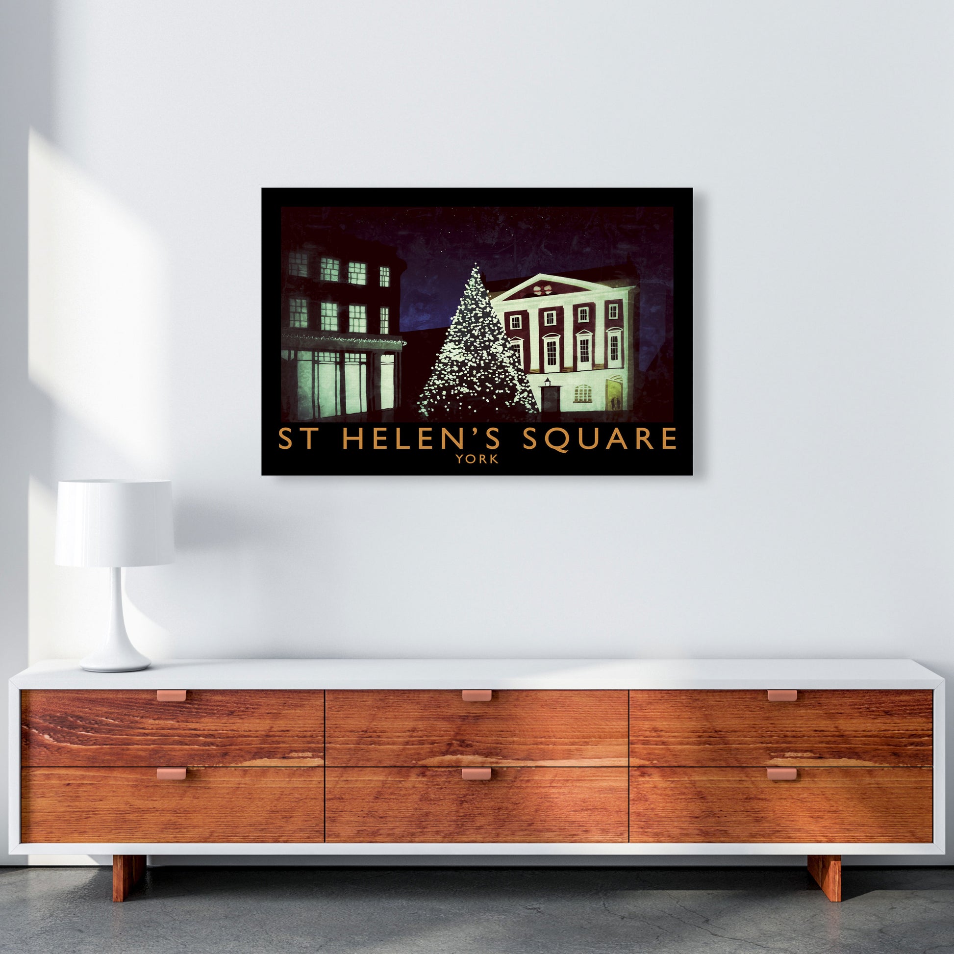 St Helen's Square Art Print by Richard O'Neill A1 Canvas