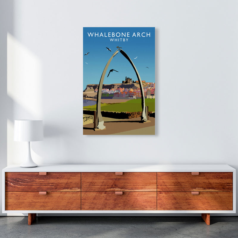 Whalebone Arch Whitby Art Print by Richard O'Neill A1 Canvas