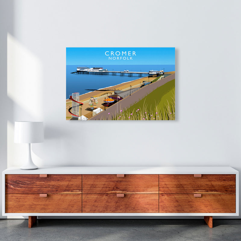 Cromer Norfolk Framed Digital Art Print by Richard O'Neill A1 Canvas