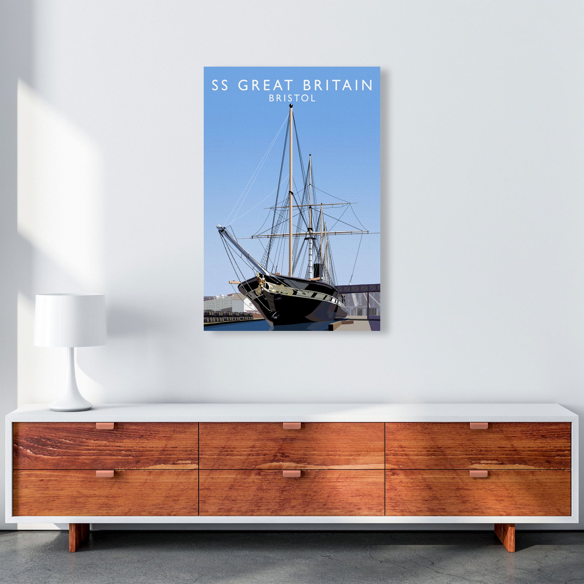 SS Great Britain Bristol Art Print by Richard O'Neill A1 Canvas