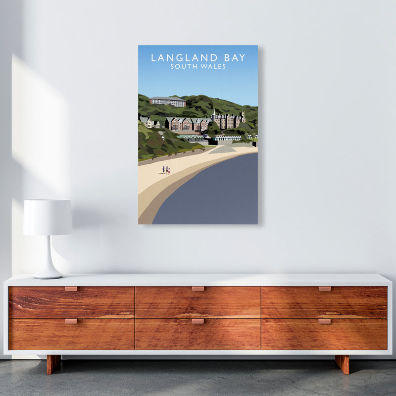 Langland Bay by Richard O'Neill A1 Canvas