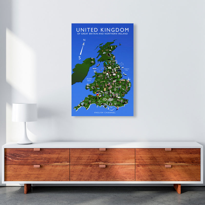 United Kingdom Art Print by Richard O'Neill A1 Canvas