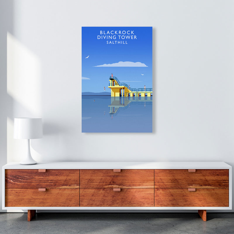 Blackrock Diving Tower (Portrait) by Richard O'Neill A1 Canvas
