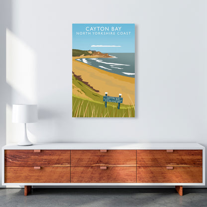 Cayton Bay North Yorkshire Coast Framed Digital Art Print by Richard O'Neill A1 Canvas