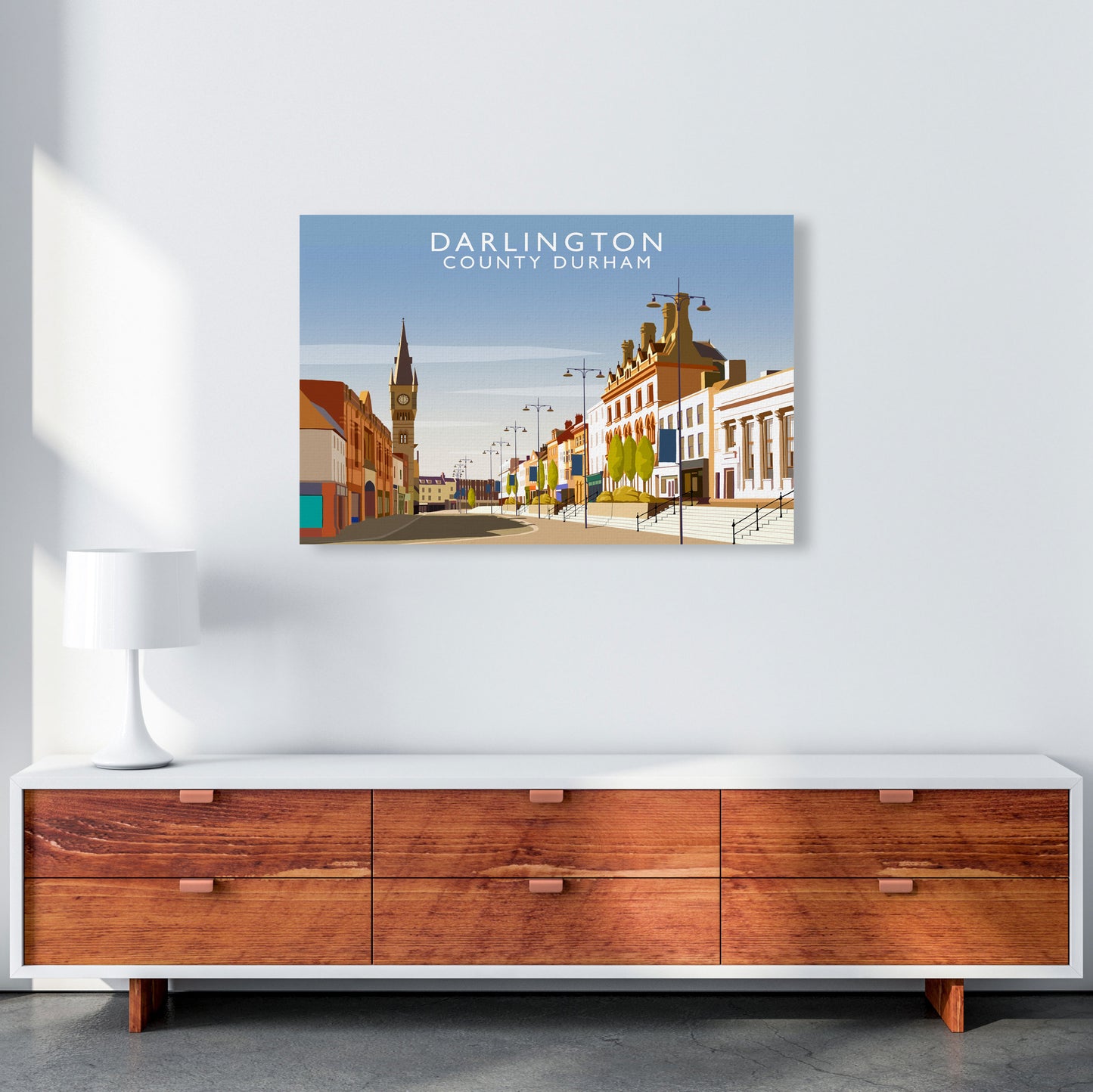 Darlington (Landscape) by Richard O'Neill A1 Canvas