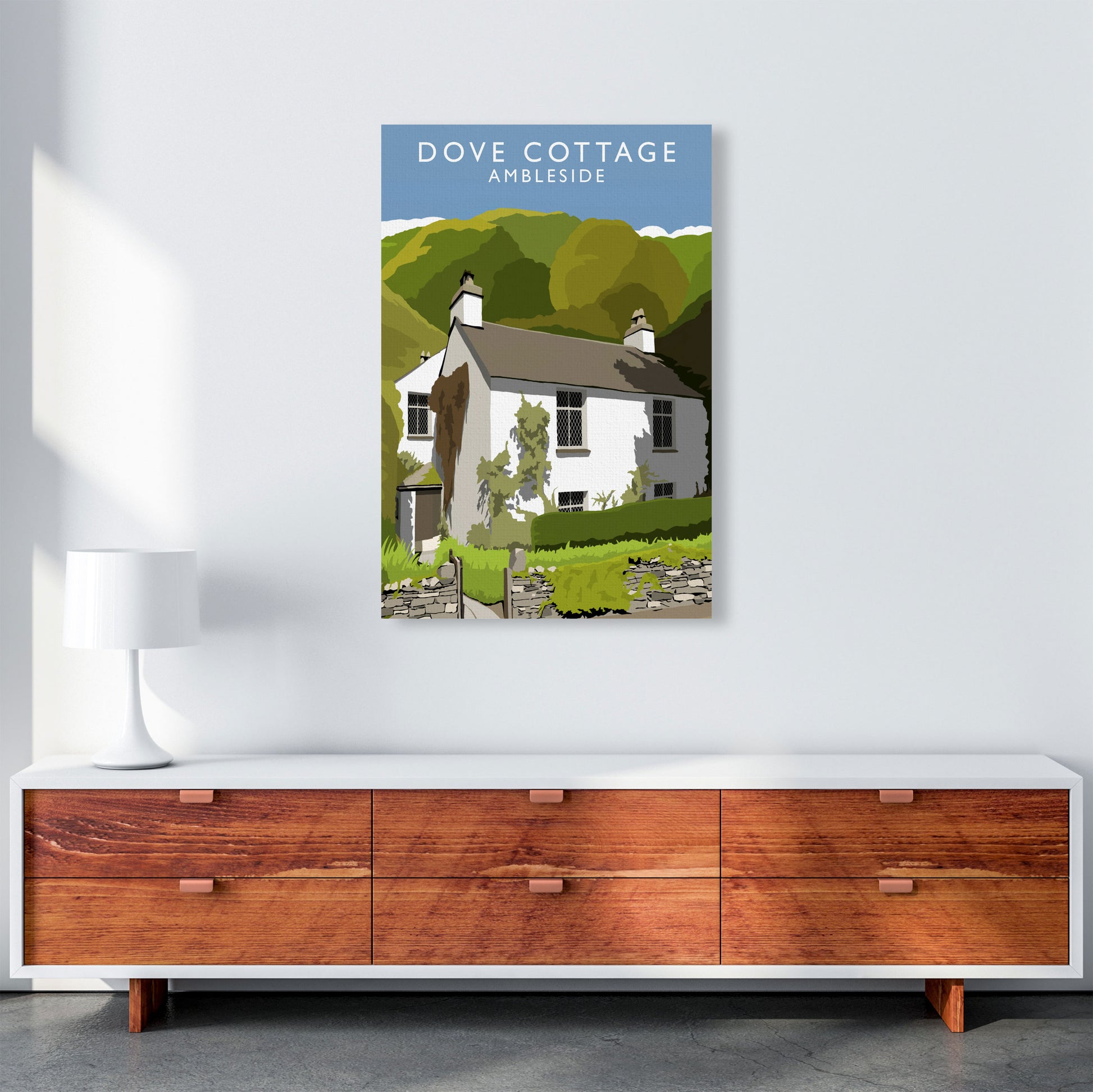 Dove Cottage (Portrait) by Richard O'Neill A1 Canvas
