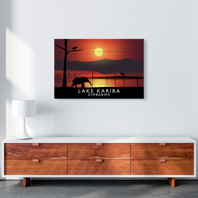Lake Kariba Zimbabwe Framed Digital Art Print by Richard O'Neill A1 Canvas
