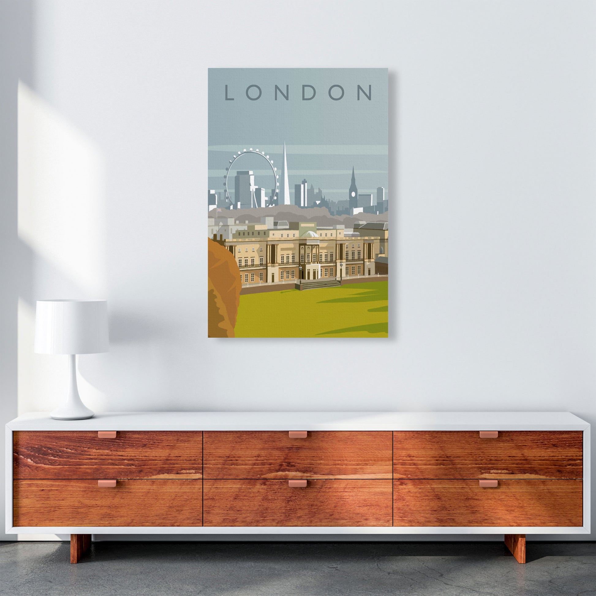London (Portrait) by Richard O'Neill A1 Canvas