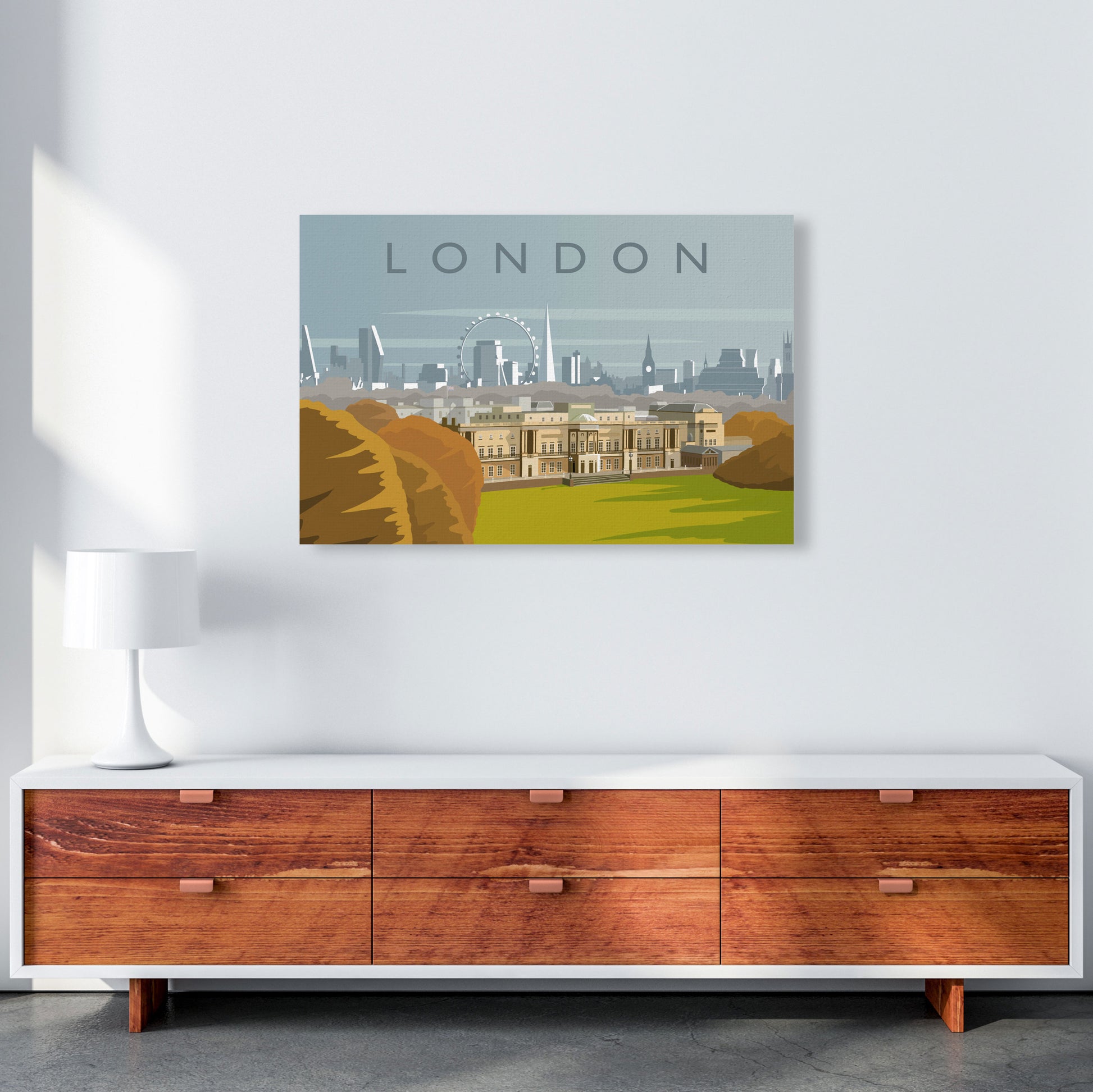 London Art Print by Richard O'Neill A1 Canvas