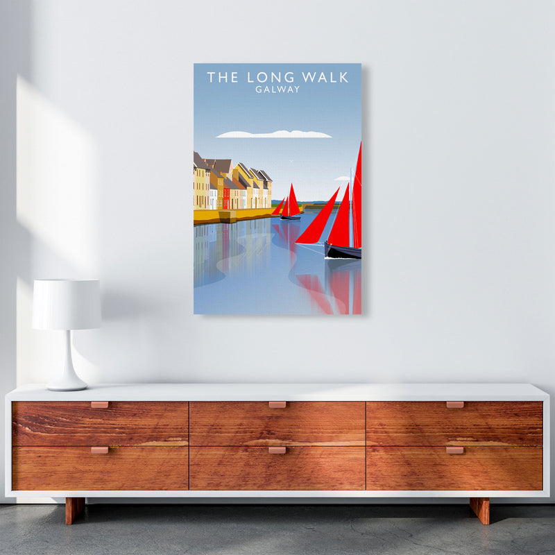 The Long Walk Galway Art Print by Richard O'Neill A1 Canvas