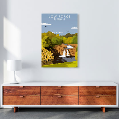 Low Force Teesdale (Portrait) by Richard O'Neill Richard O'Neill A1 Canvas