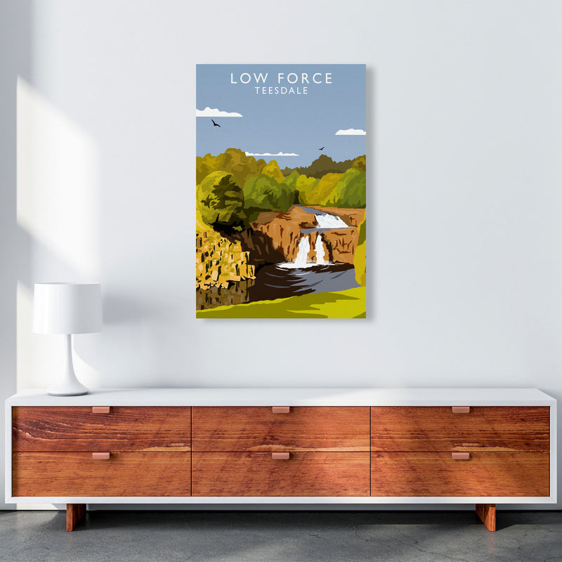 Low Force Teesdale (Portrait) by Richard O'Neill Richard O'Neill A1 Canvas