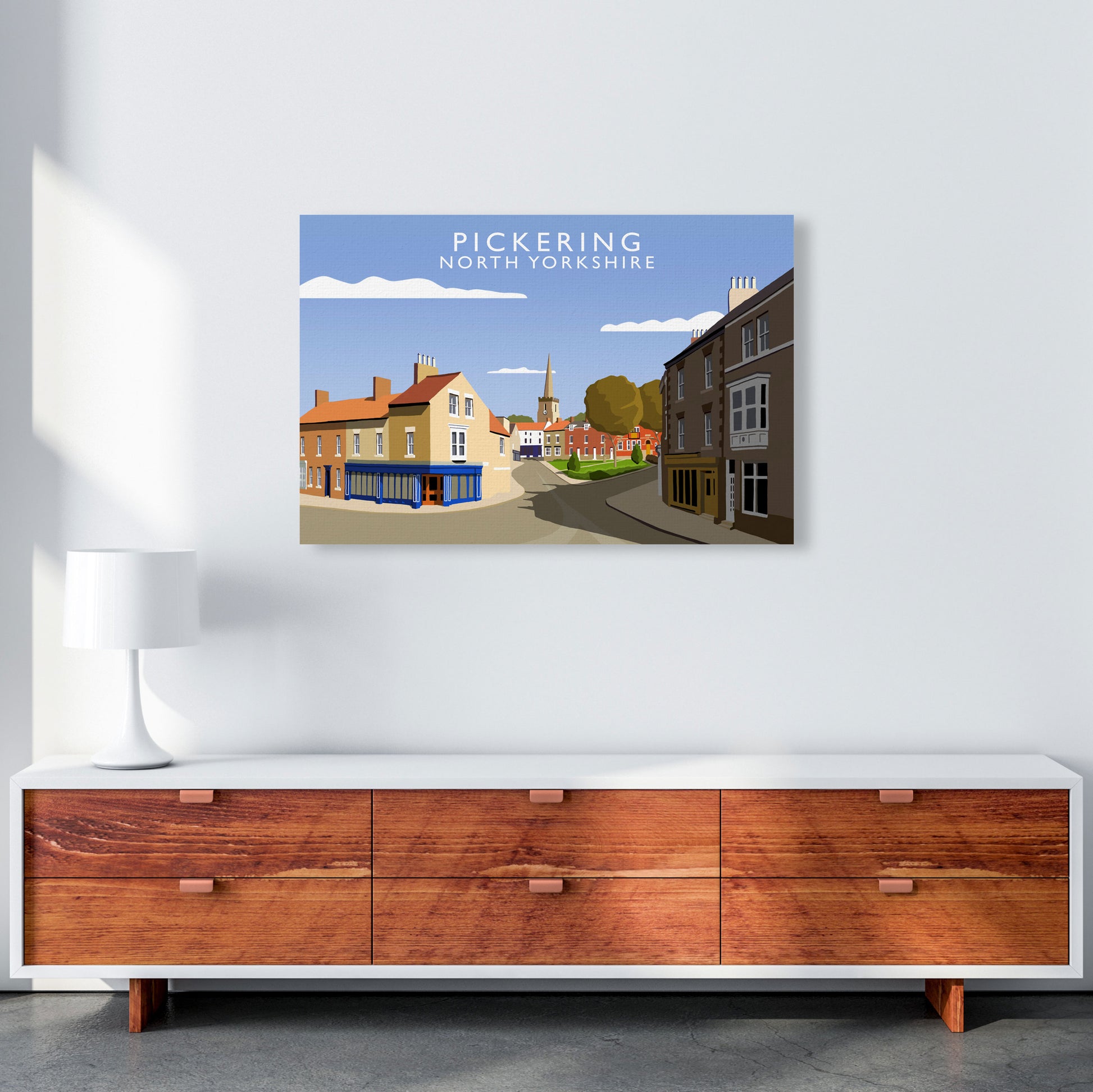 Pickering North Yorkshire Art Print by Richard O'Neill A1 Canvas