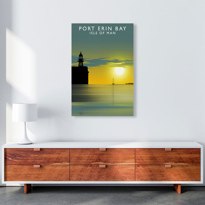 Port Erin Bay Isle of Man Art Print by Richard O'Neill A1 Canvas
