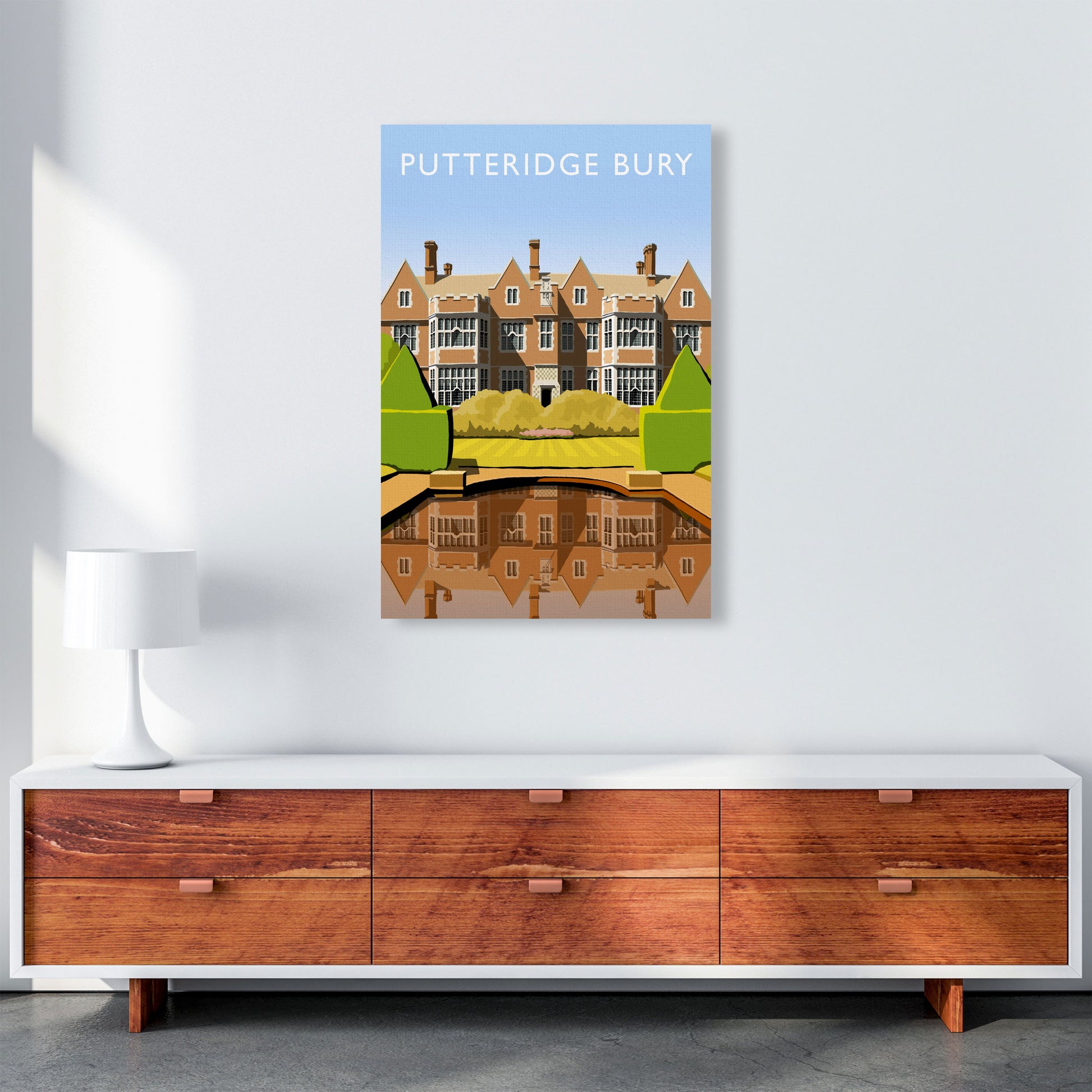Putteridge Bury (Portrait) by Richard O'Neill A1 Canvas