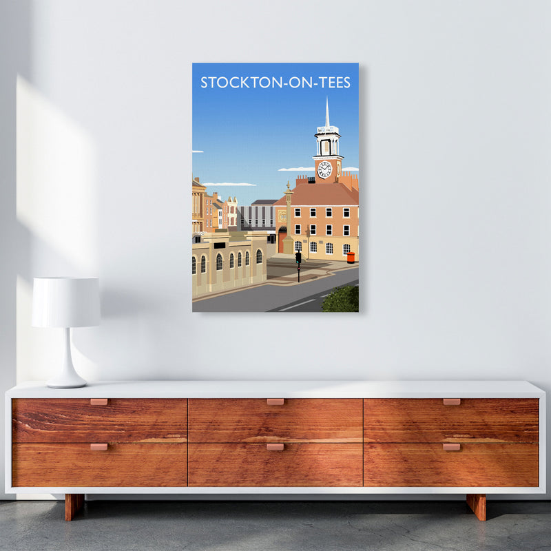 Stockton On Tees (Portrait) by Richard O'Neill A1 Canvas