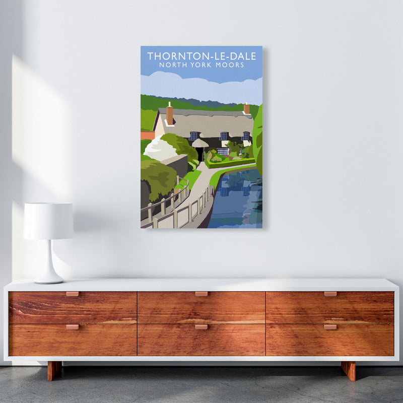 Thornton-Le-Dale (Portrait) by Richard O'Neill Yorkshire Art Print A1 Canvas