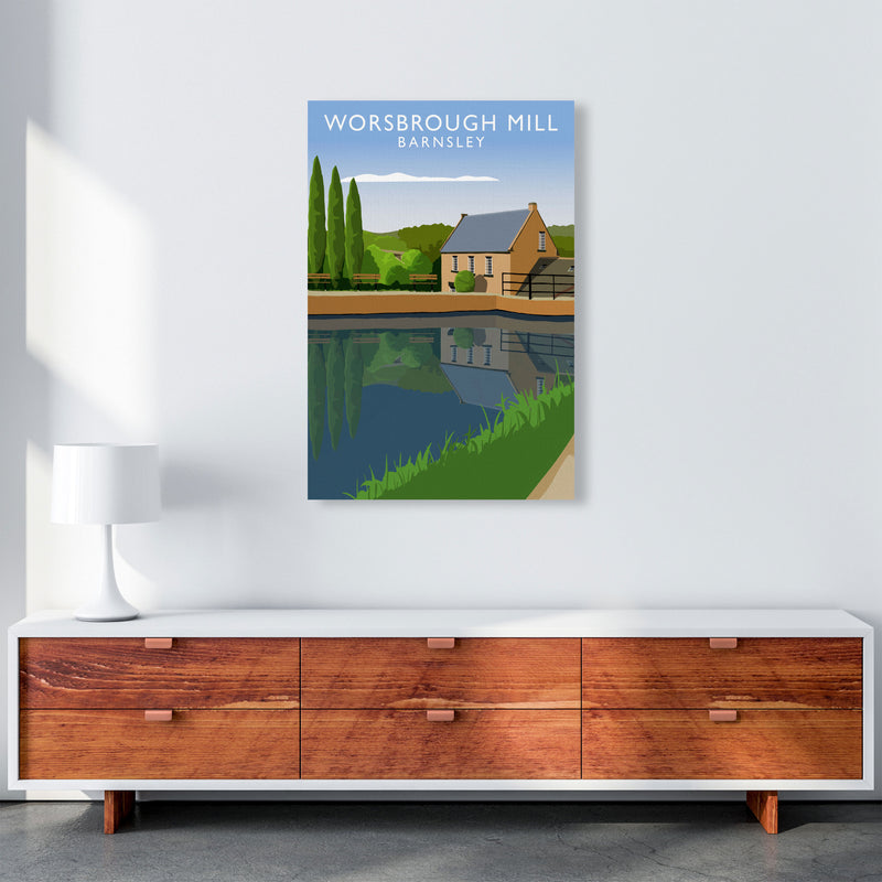 Worsbrough Mill (Portrait) by Richard O'Neill Yorkshire Art Print A1 Canvas