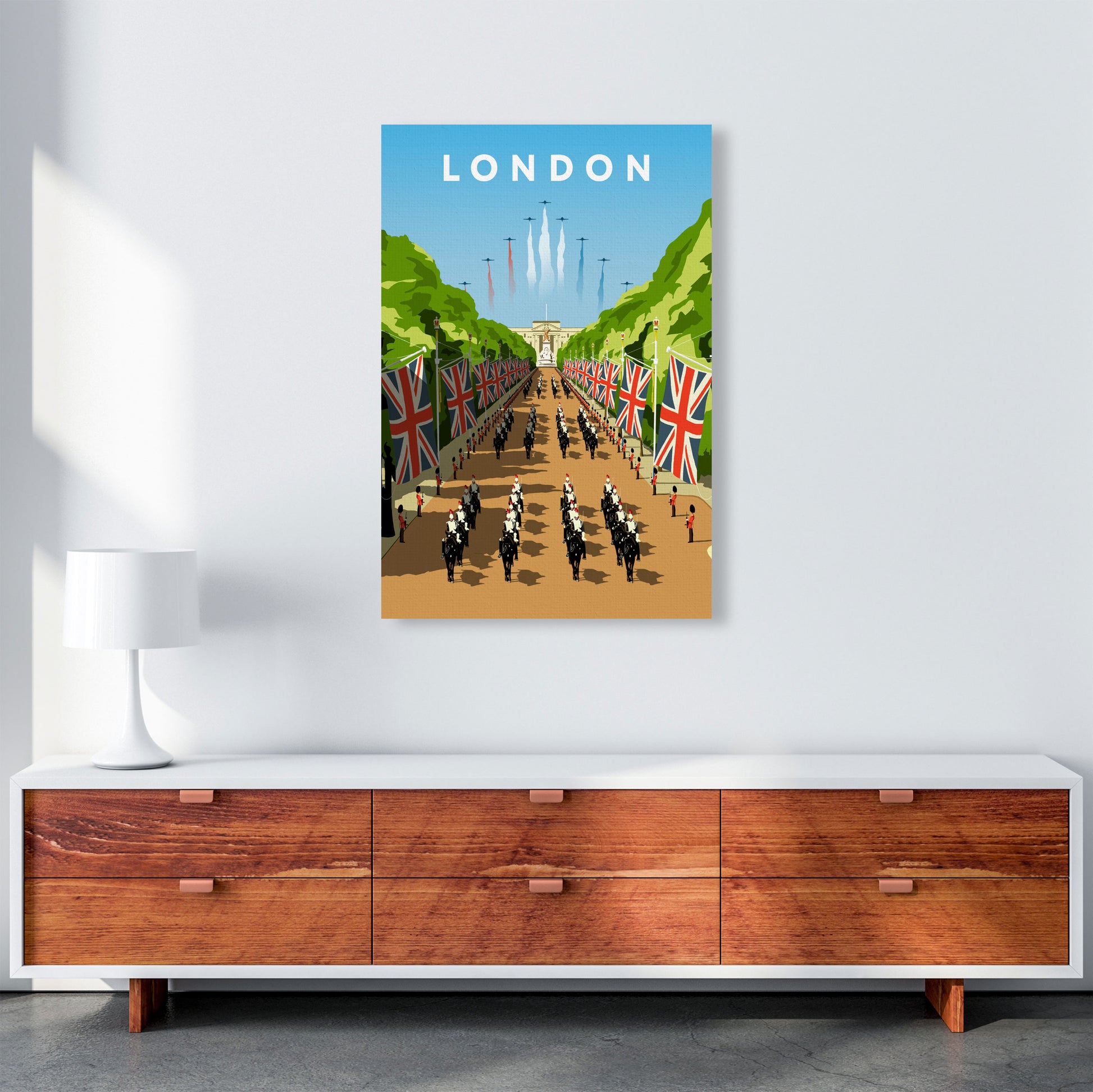 London Art Print by Richard O'Neill A1 Canvas