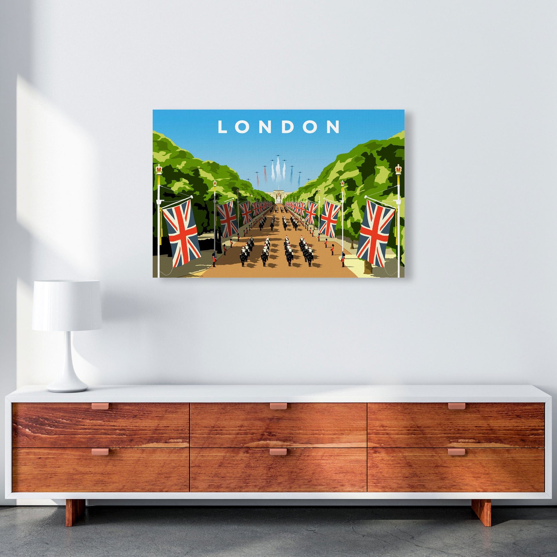 London Art Print by Richard O'Neill A1 Canvas