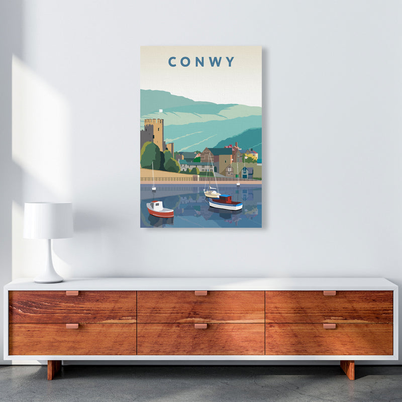 Conwy Art Print by Richard O'Neill A1 Canvas