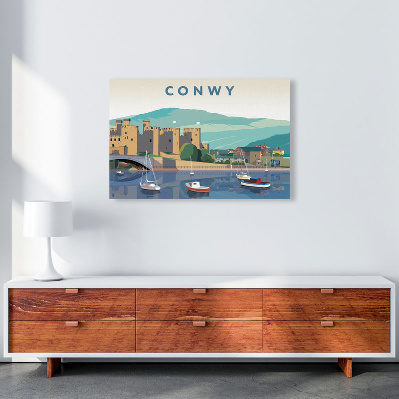 Conwy Art Print by Richard O'Neill A1 Canvas