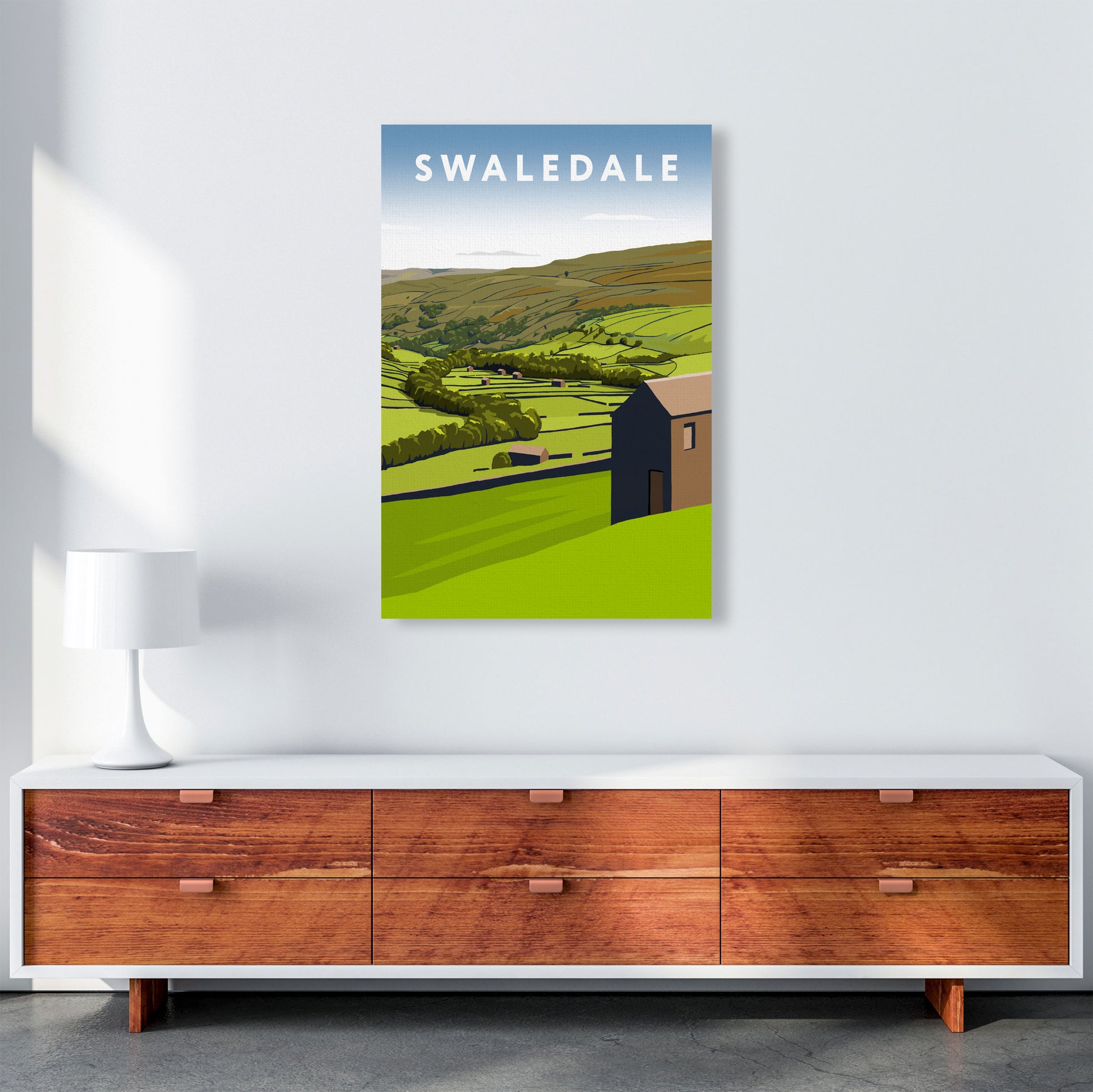 Swaledale2 Portrait by Richard O'Neill A1 Canvas