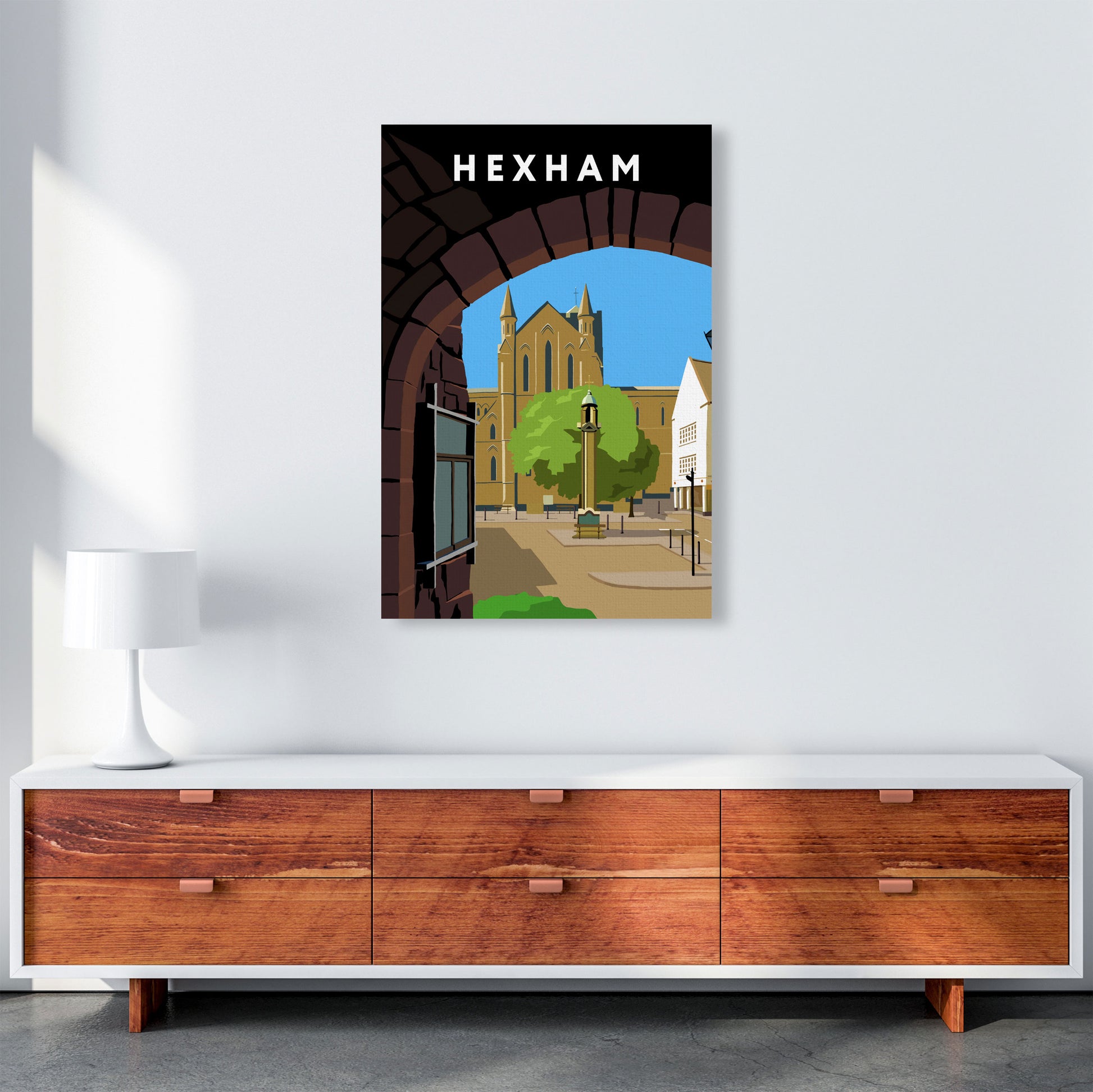 Hexham Portrait by Richard O'Neill A1 Canvas
