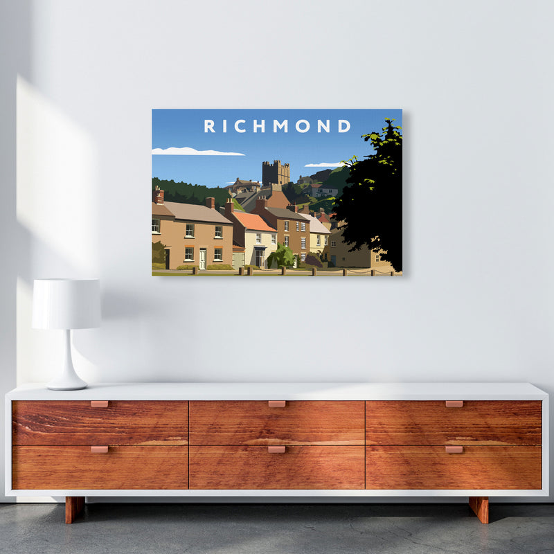 Richmond Travel Art Print by Richard O'Neill, Framed Wall Art A1 Canvas