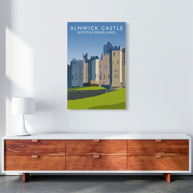 Alnwick Castle2 Portrait by Richard O'Neill A1 Canvas