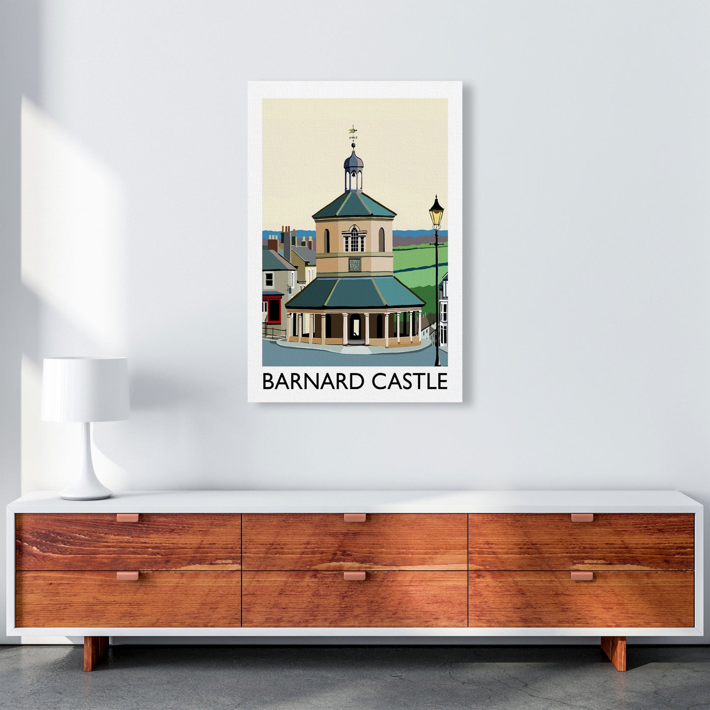 Barnard Castle Portrait by Richard O'Neill A1 Canvas