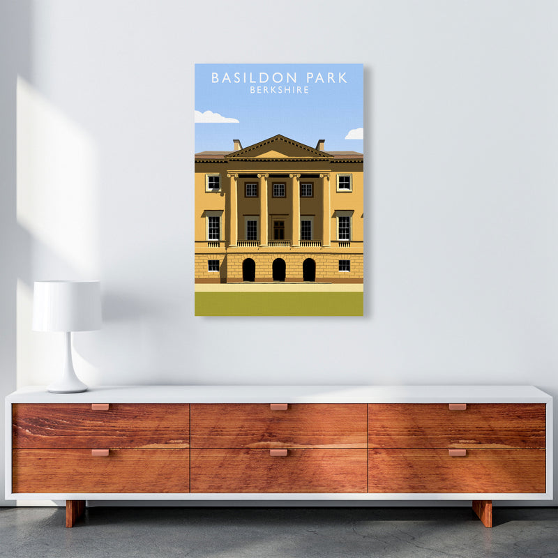 Basildon Park Portrait by Richard O'Neill A1 Canvas