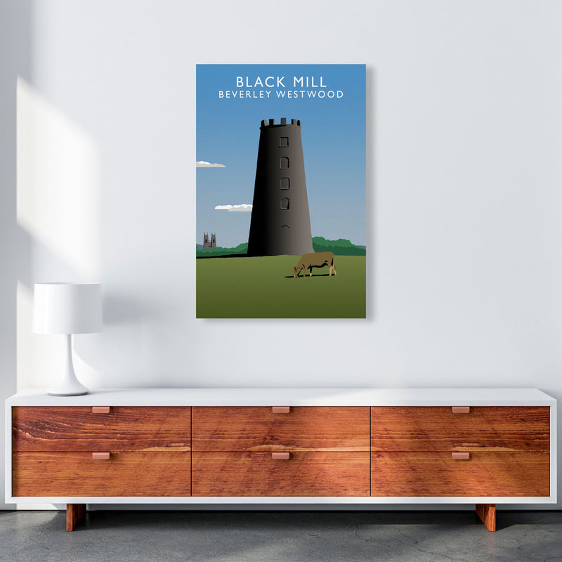 Black Mill Portrait by Richard O'Neill A1 Canvas