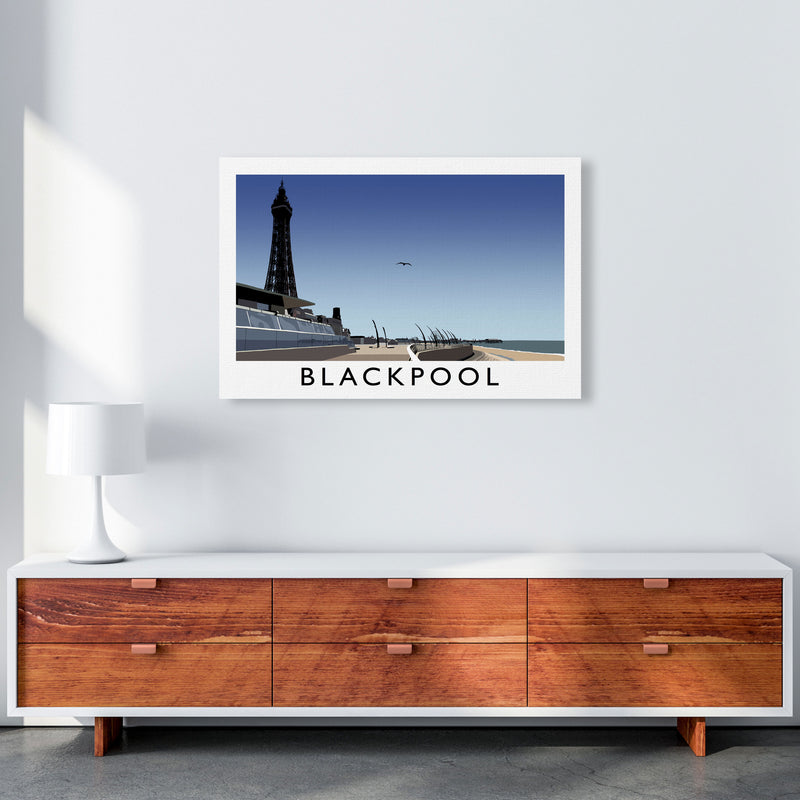 Blackpool Art Print by Richard O'Neill A1 Canvas