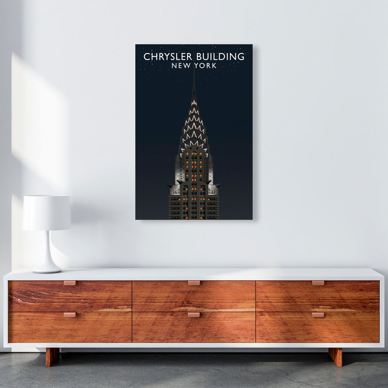 Chrysler Building Night by Richard O'Neill A1 Canvas