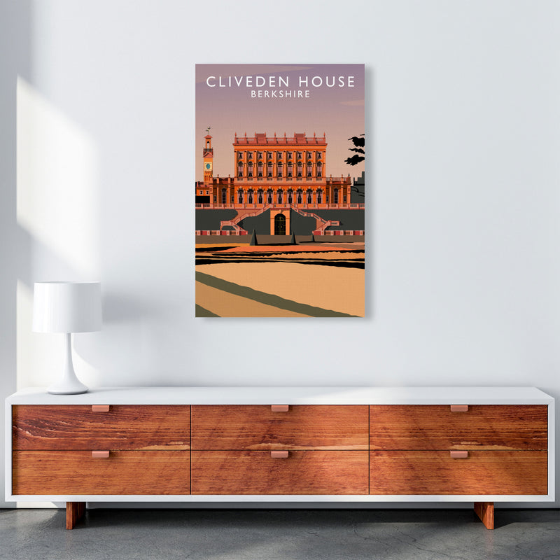 Cliveden House Portrait by Richard O'Neill A1 Canvas