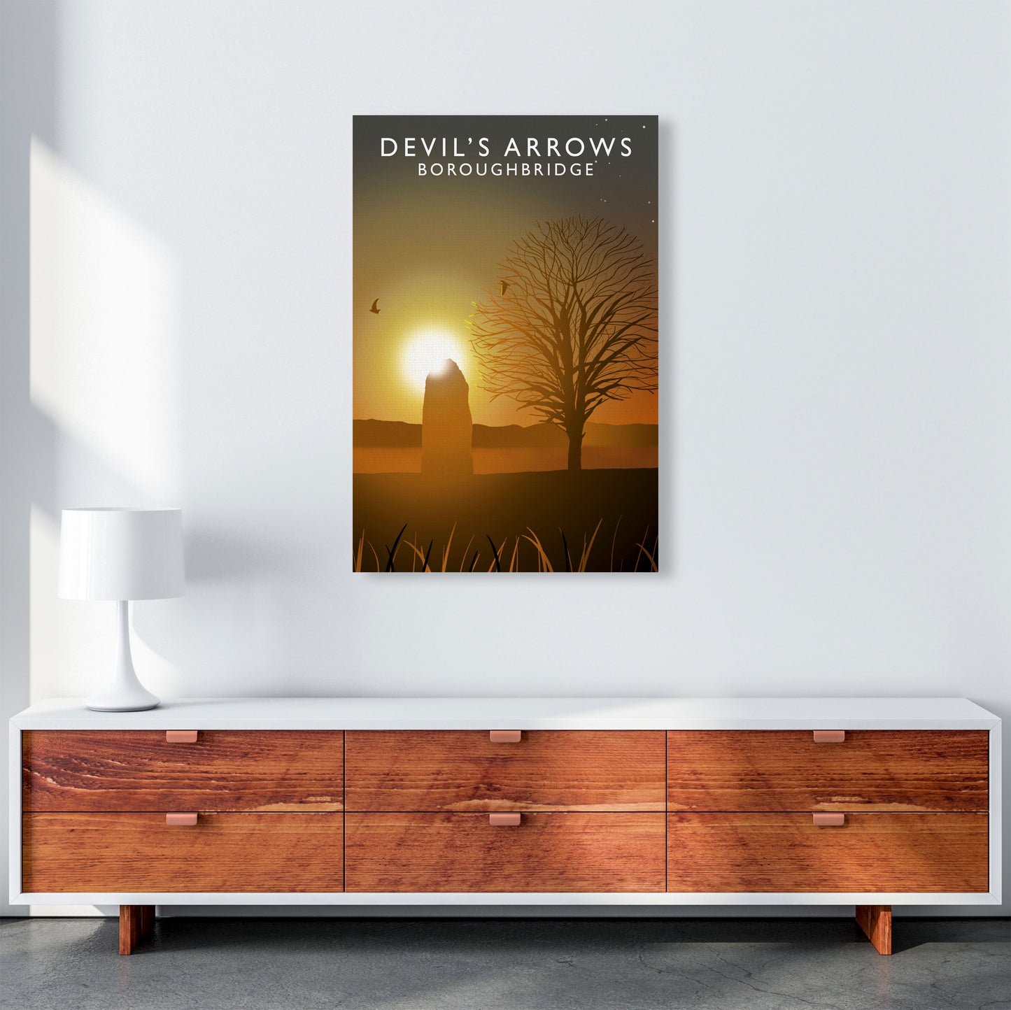 Devil's Arrows Portrait by Richard O'Neill A1 Canvas