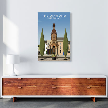 The Diamond Monaghan Travel Art Print by Richard O'Neill, Framed Wall Art A1 Canvas