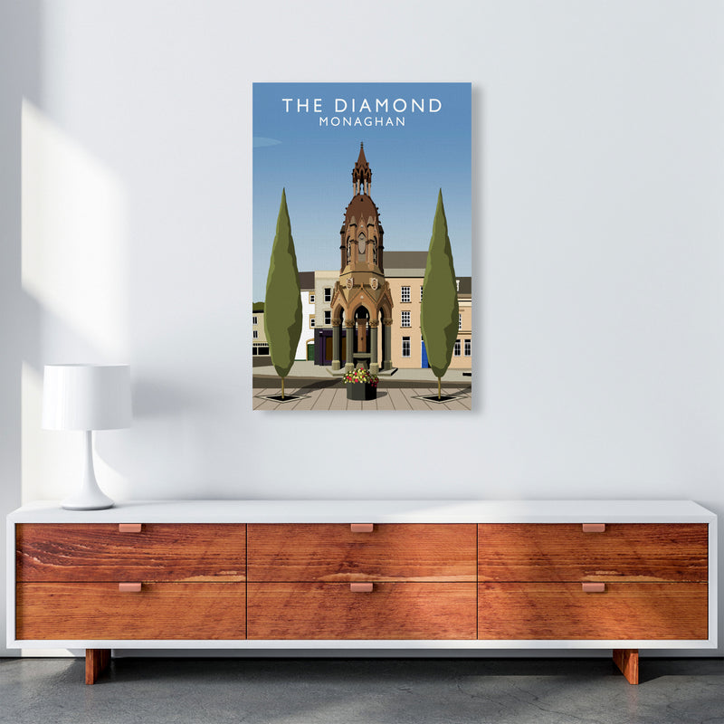 The Diamond Monaghan Travel Art Print by Richard O'Neill, Framed Wall Art A1 Canvas