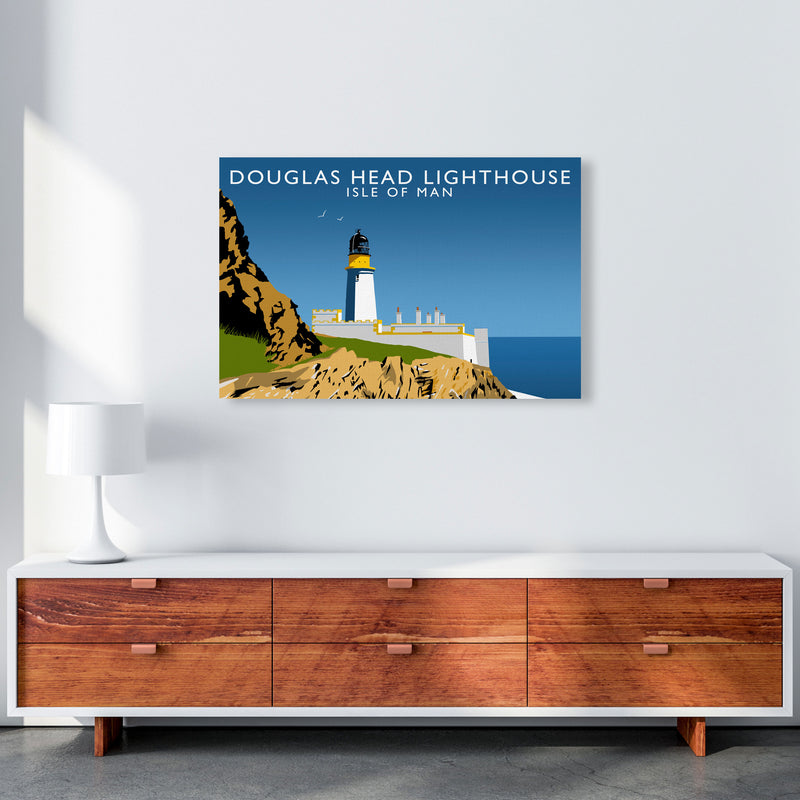 Douglas Head Lighthouse Portrait by Richard O'Neill A1 Canvas