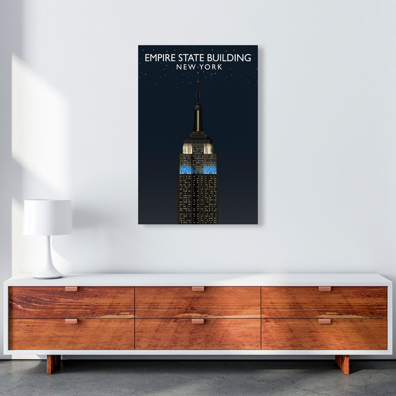 Empire State Building Night by Richard O'Neill A1 Canvas