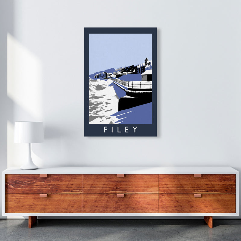 Filey Art Print by Richard O'Neill A1 Canvas